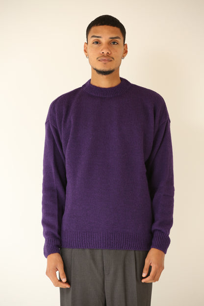 Maglione mohair viola uomo FW23